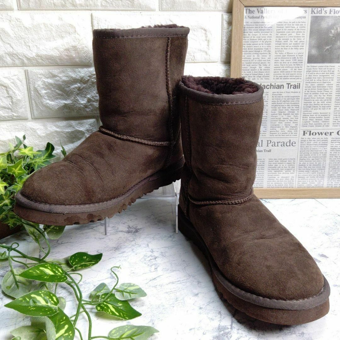 【美品】アグオーストラリア 25.0㎝ UGG  ムートンブーツ ダークブラウン