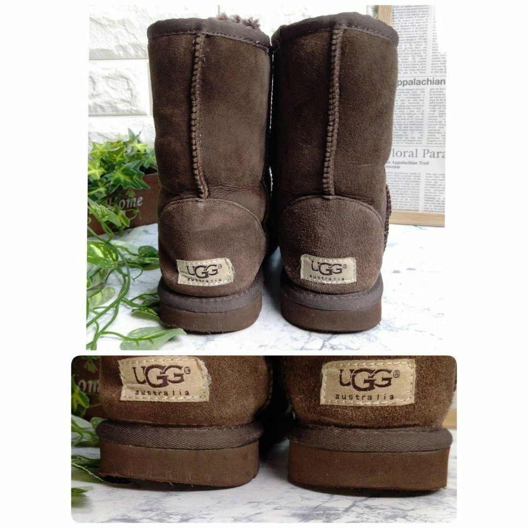 UGG AUSTRALIA(アグオーストラリア)の【美品】アグオーストラリア 25.0㎝ UGG  ムートンブーツ ダークブラウン レディースの靴/シューズ(ブーツ)の商品写真