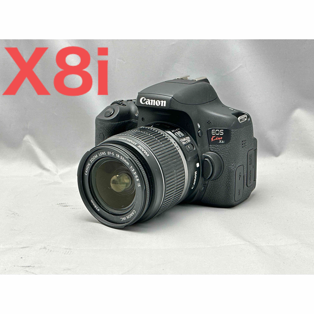 デジタル一眼Canon EOS kiss x8i レンズキット♪Wifi標準搭載♪