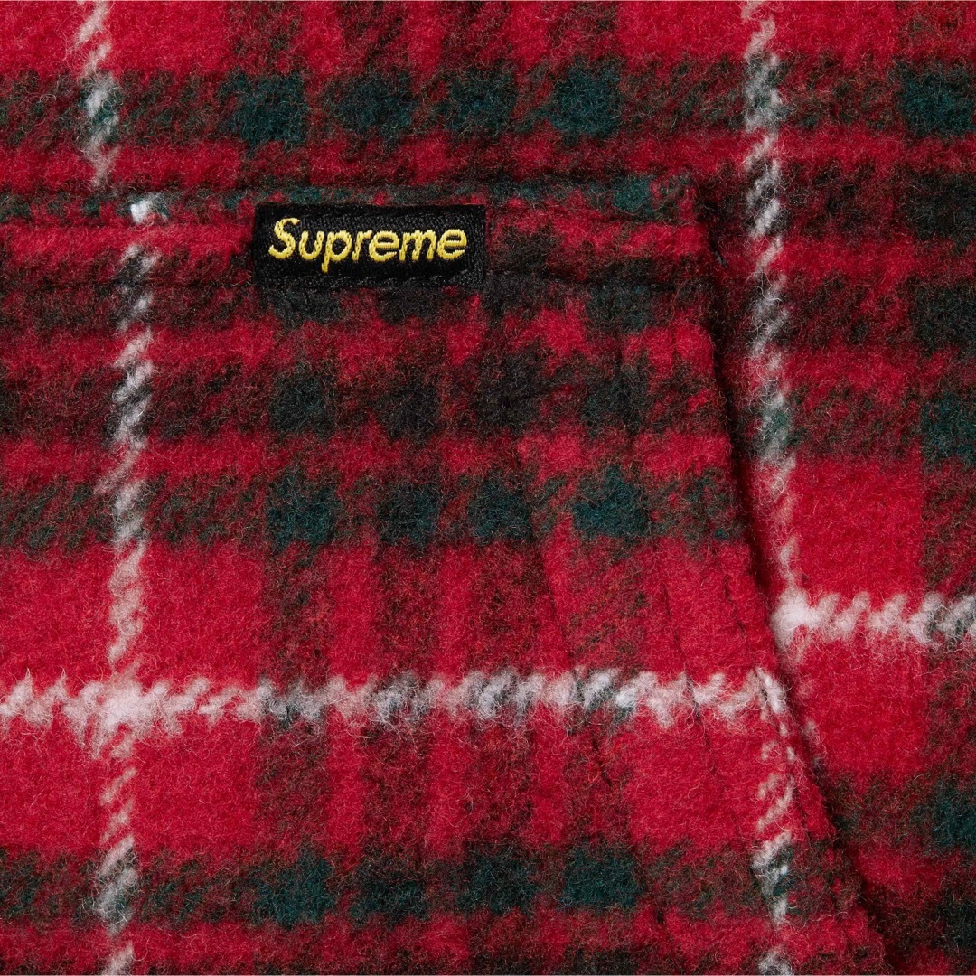 Supreme Plaid Wool Hooded Work Jacket  L