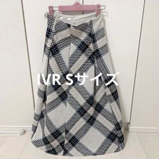 スナイデル(SNIDEL)のSNIDEL ロービングチェックスカート　IVR アイボリー　S(ひざ丈スカート)