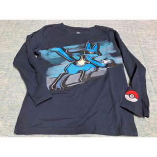 グラニフ(Design Tshirts Store graniph)のgraniph グラニフ　ポケモン　ルカリオ　Tシャツ 長袖　120 ネイビー(Tシャツ/カットソー)