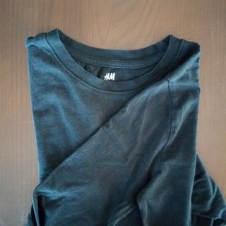 エイチアンドエム(H&M)のH & M 黒140cm 長袖 オーガニックコットン 140cm(Tシャツ/カットソー)