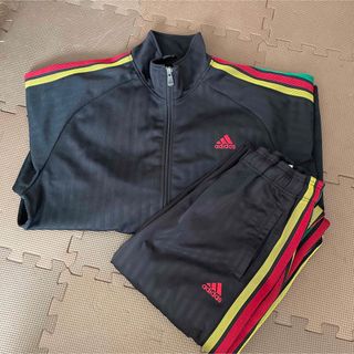 adidas アディダス ジャージ トラックジャケット ベロア ラスタカラー