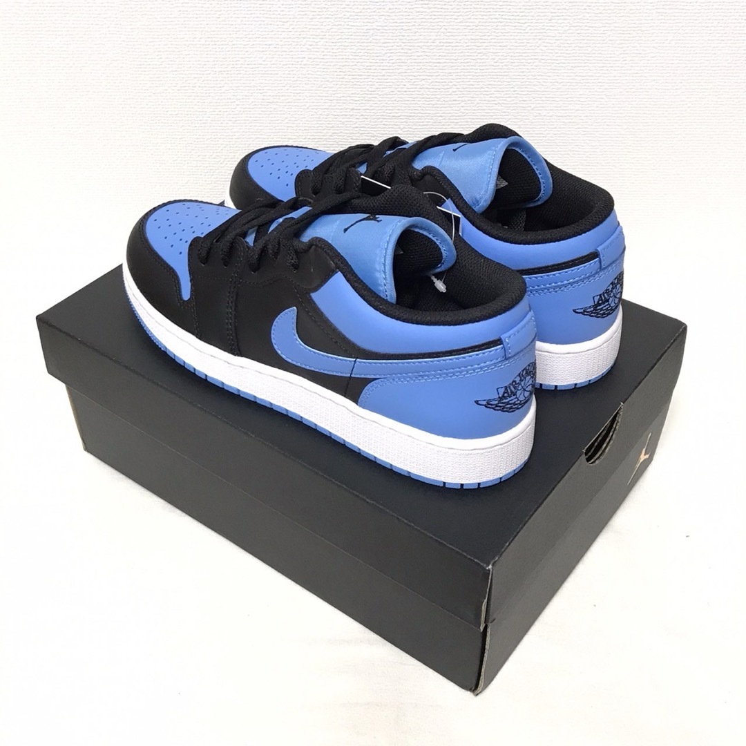 24《新品》NIKE AIR JORDAN 1 LOW GS ブルー ブラック