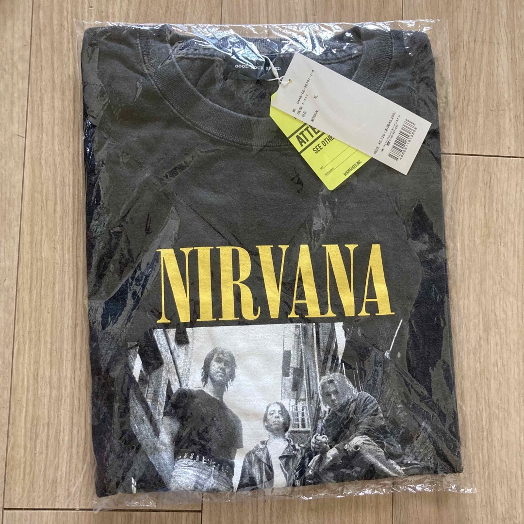 GOOD ROCK SPEED(グッドロックスピード)の新品タグ付き【グッドロックスピード】ニルヴァーナ Photo Ｔシャツ  XL メンズのトップス(Tシャツ/カットソー(半袖/袖なし))の商品写真