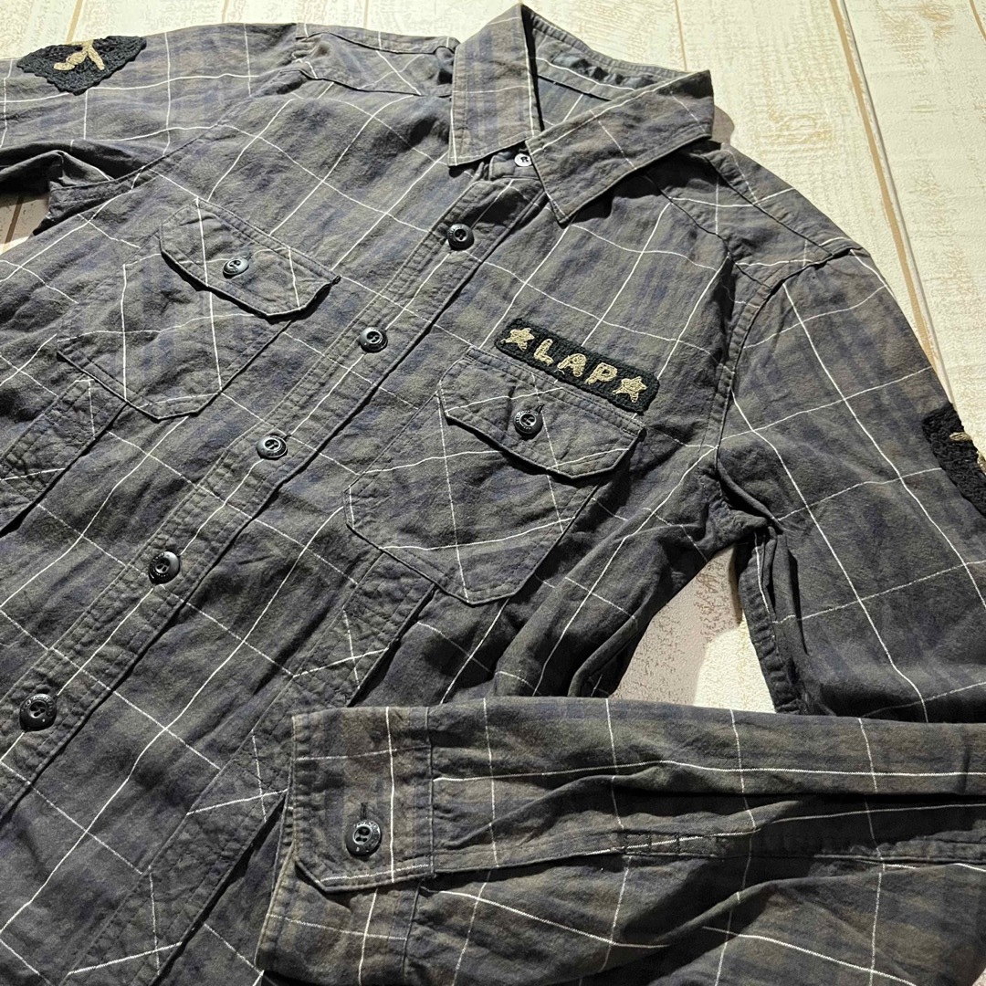 【roar】ロアー 長袖チェックシャツ サイズ1 日本製 roarguns | フリマアプリ ラクマ