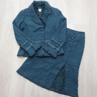 お直しあり　総刺繍ブラウスJKとロングスカート　サイズ11 白系インゲボルグ