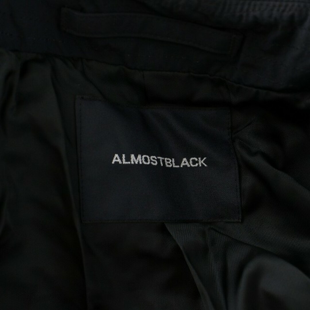 ALMOSTBLACK トレンチコート ナイロンコート ロング 2 M 黒 7