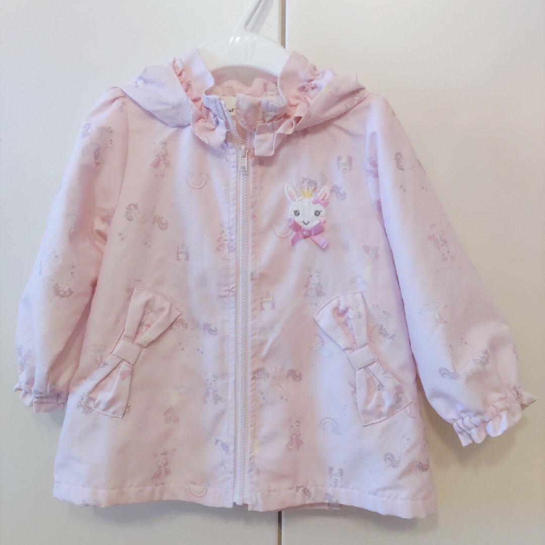 coeur a coeur(クーラクール)の美品♡クーラクール♡ウィンドブレーカー　90 キッズ/ベビー/マタニティのキッズ服女の子用(90cm~)(ジャケット/上着)の商品写真