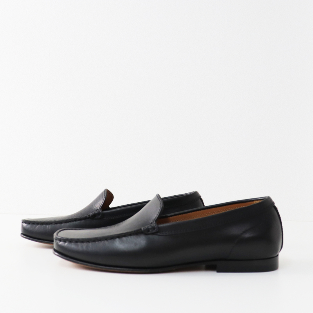 MARGARET HOWELL(マーガレットハウエル)の美品 マーガレットハウエル MARGARET HOWELL BLUNT TOE LOAFER レザーローファー シューズ 36/ブラック 黒 スリッポン【2400013545266】 レディースの靴/シューズ(ローファー/革靴)の商品写真