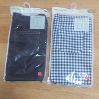 ユニクロ(UNIQLO)の早い者勝ち！新品未使用 ユニクロベビーレギンス 七分 90セット(パンツ/スパッツ)