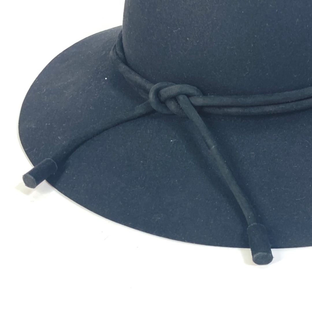 Hermes(エルメス)のエルメス HERMES ロープハット 帽子 ハット帽 ハット ブラック 未使用 レディースの帽子(ハット)の商品写真