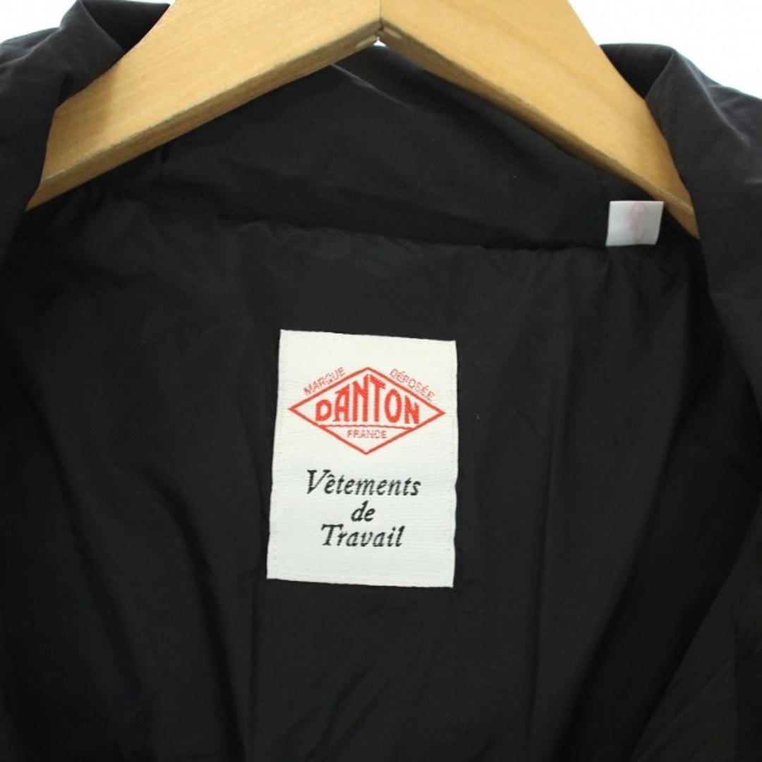 DANTON(ダントン)のDANTON ミドルダウンフードジャケット M 黒 DT-A0028 MNT メンズのジャケット/アウター(ダウンジャケット)の商品写真