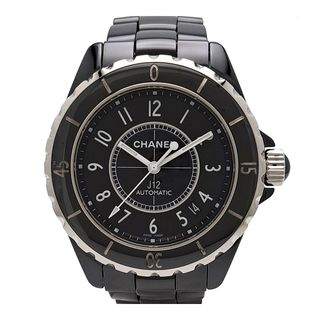 CHANEL シャネル J12 38mm H0685 200m防水 デイト 黒 ブラック セラミック SS ステンレス メンズ 自動巻き【6ヶ月保証】【腕時計】