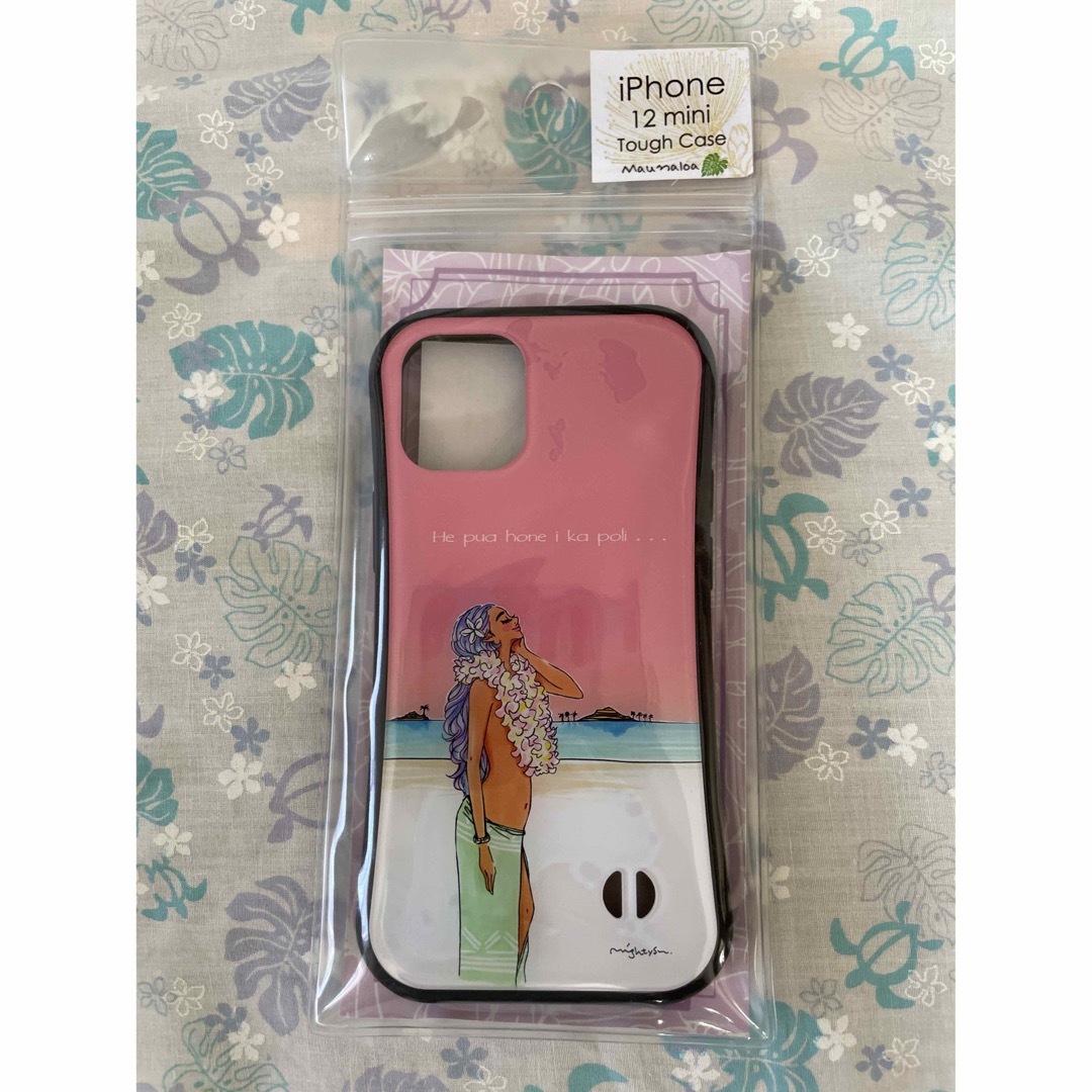 ハワイ【Maunaloa】iPhone12 mini ToughCase ピンク スマホ/家電/カメラのスマホアクセサリー(iPhoneケース)の商品写真