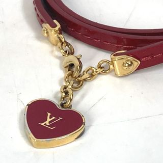 ルイヴィトン(LOUIS VUITTON)のルイヴィトン LOUIS VUITTON ブラスレ コミット M6625F LV ロゴ アクセサリー 3重 ブレスレット エナメル レッド(ブレスレット/バングル)