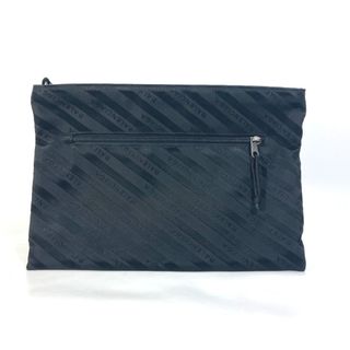 BALENCIAGA バレンシアガ  BAZAR POUCH バザール ポーチ クラッチバッグ 443658 レザー   ブラック ゴールド シルバー金具 セカンドバッグ 【本物保証】