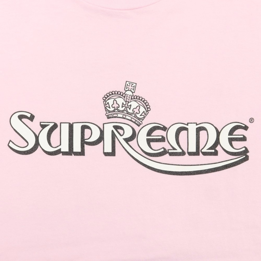 【中古】シュプリーム Supreme 2023年春夏 Crown Tee クルーネック 半袖Ｔシャツ ピンク【サイズL】【メンズ】