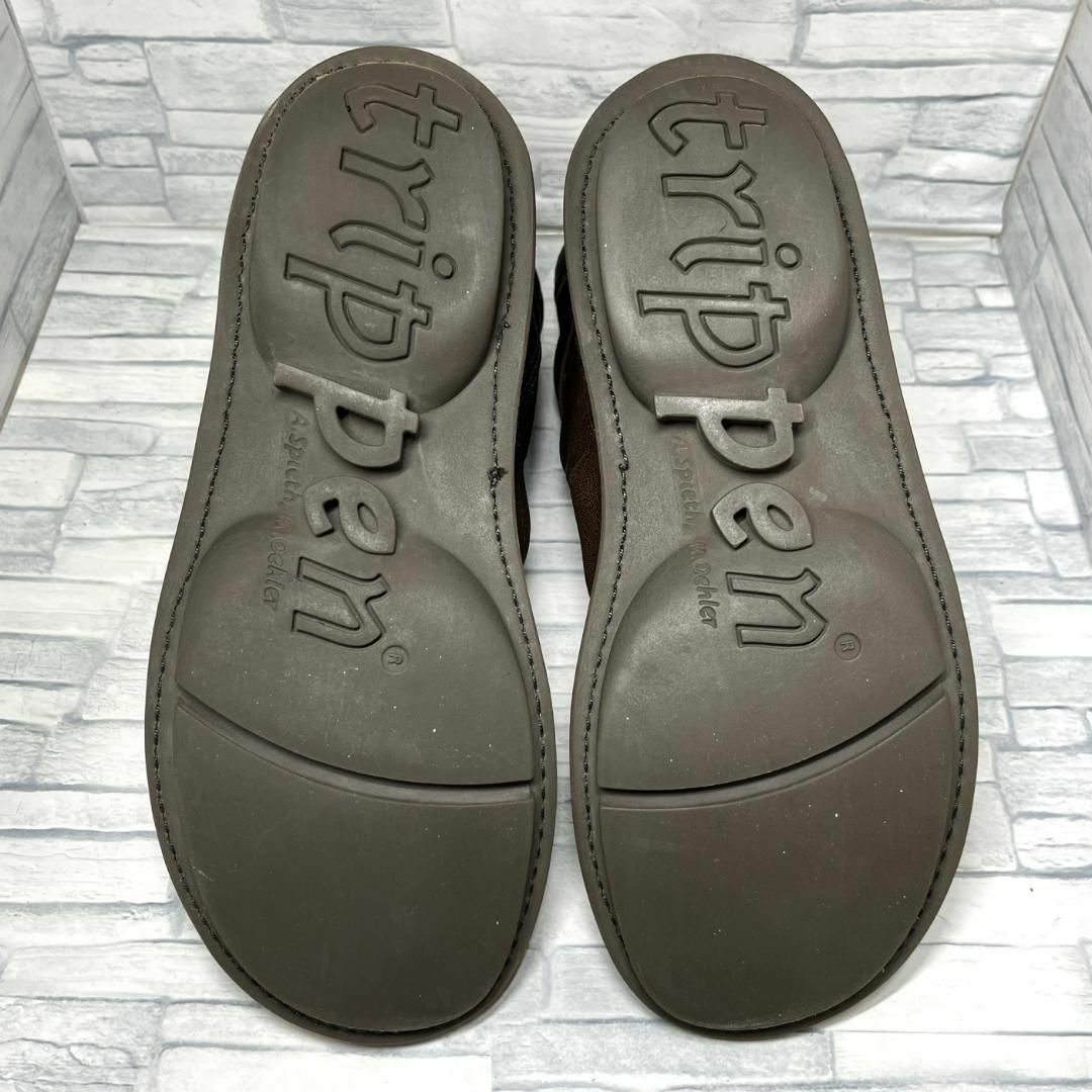 trippen(トリッペン)のtrippen トリッペン ショートブーツ ボム 本革 ブラウン 26.5cm メンズの靴/シューズ(ブーツ)の商品写真