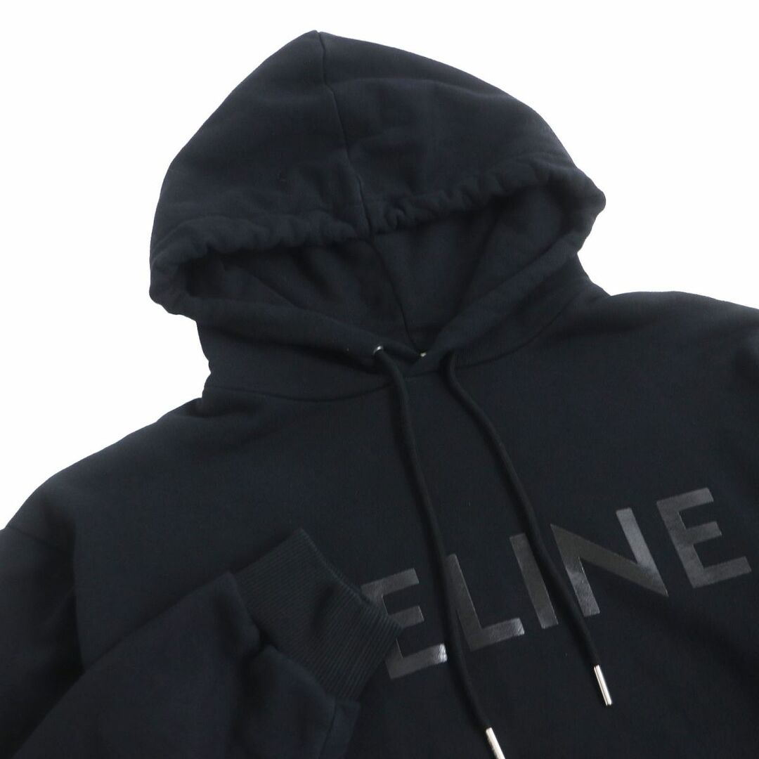 美品 CELINE セリーヌ パーカー ロゴ プルオーバーパーカー