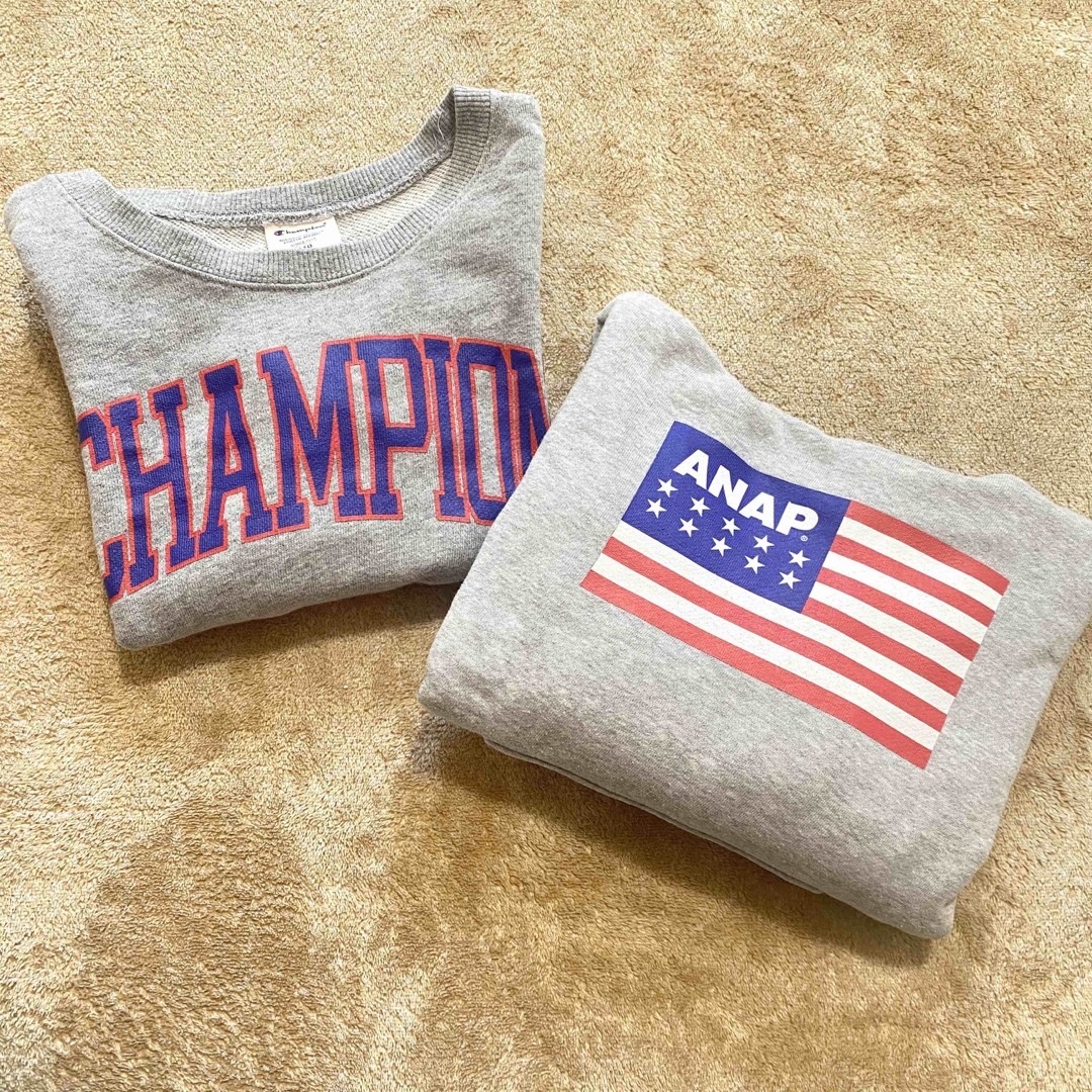 Champion(チャンピオン)の110cm スウェットパーカーセット キッズ/ベビー/マタニティのキッズ服男の子用(90cm~)(ジャケット/上着)の商品写真