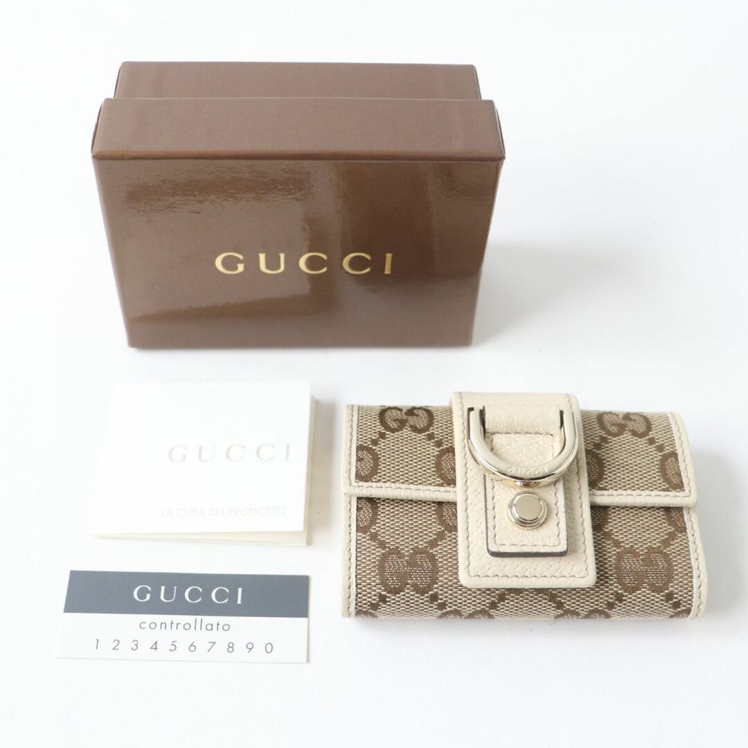 Gucci - 極美品☆GUCCI グッチ 141419 GGキャンバス×レザー ロゴ金具