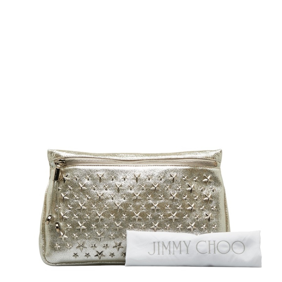 JIMMY CHOO - ジミーチュウ ゼナ スタッズ クラッチバッグ レザー