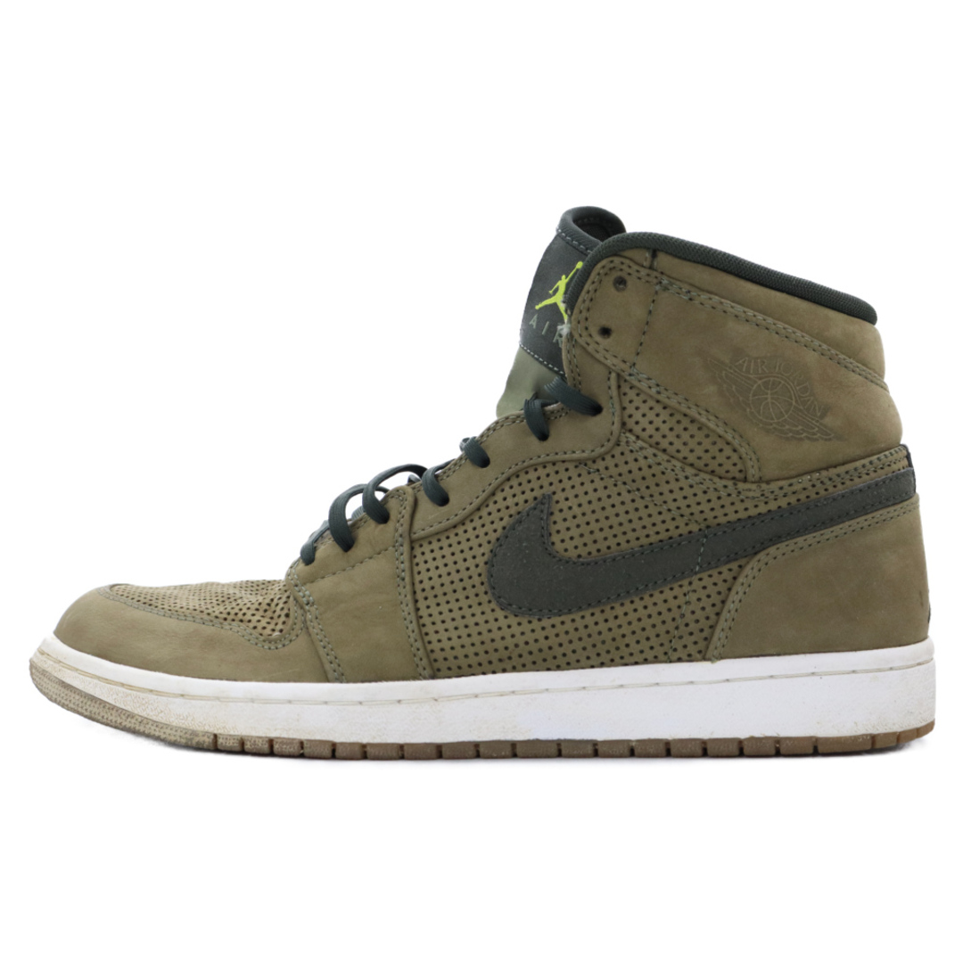 NIKE ナイキ AIR JORDAN 1 RETRO HIGH PREMIER 332134-331 エアジョーダン 1 レトロプレミア ハイカットスニーカー US10.5/28.5cm カーキ