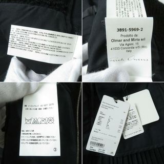 未使用品★正規品 定価411400円 RICK OWENS リックオウエンス RO14F6759 ノーカラー レザー切替 ウールダウンジャケット 黒 40 伊製 タグ付