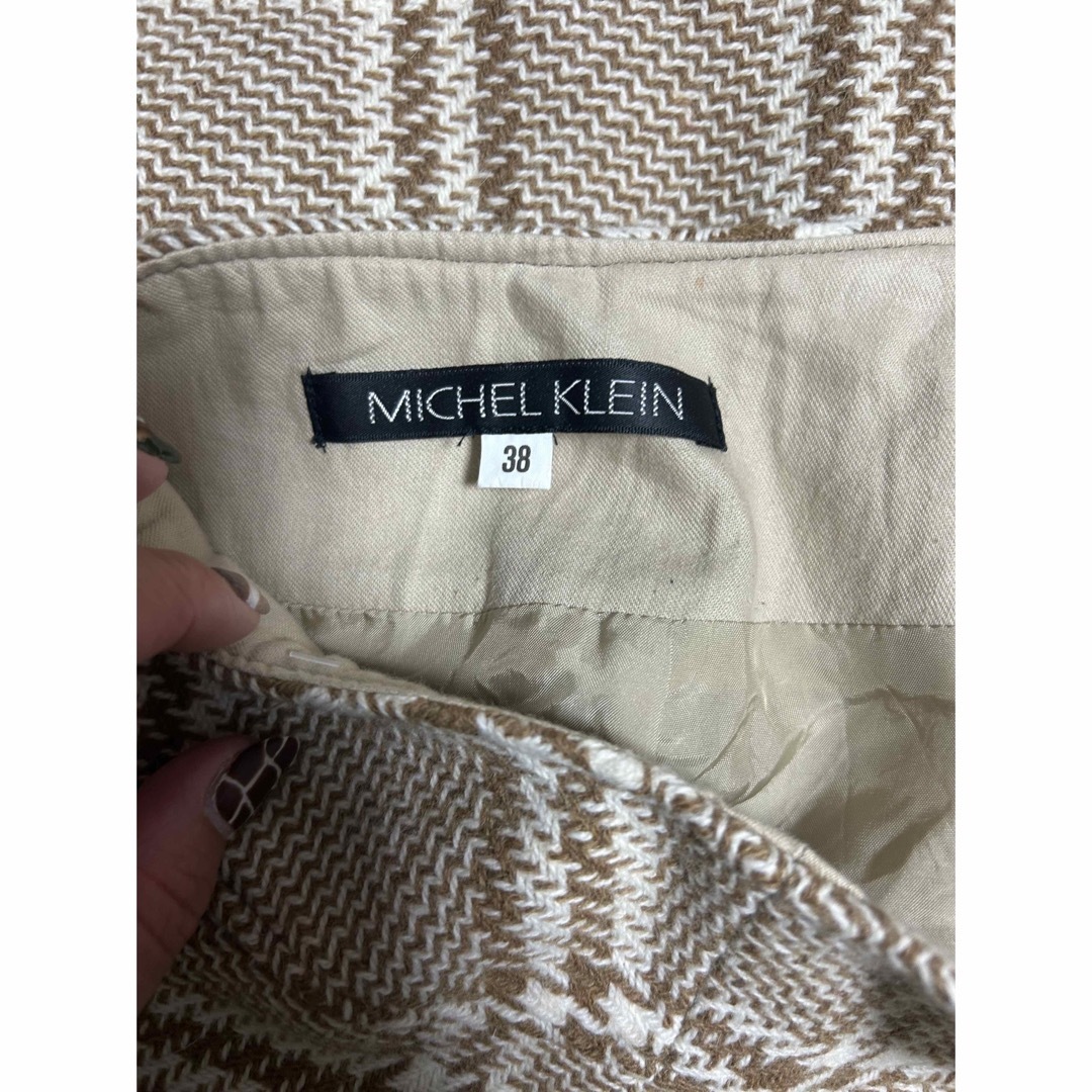 MICHEL KLEIN(ミッシェルクラン)の美品　MICHEL KLEIN スカート　ミニスカート　38 Mサイズ レディースのスカート(ミニスカート)の商品写真