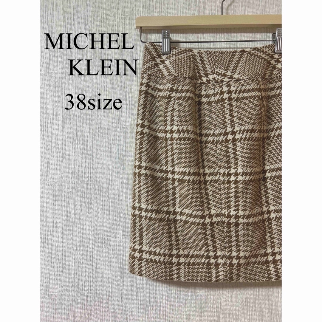 MICHEL KLEIN(ミッシェルクラン)の美品　MICHEL KLEIN スカート　ミニスカート　38 Mサイズ レディースのスカート(ミニスカート)の商品写真