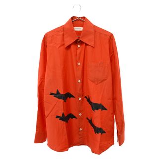 NAMACHEKO ナマチェコ 21AW FORMATION SHIRT フォーメーションプリント長袖シャツ レッド NW21 401(シャツ)