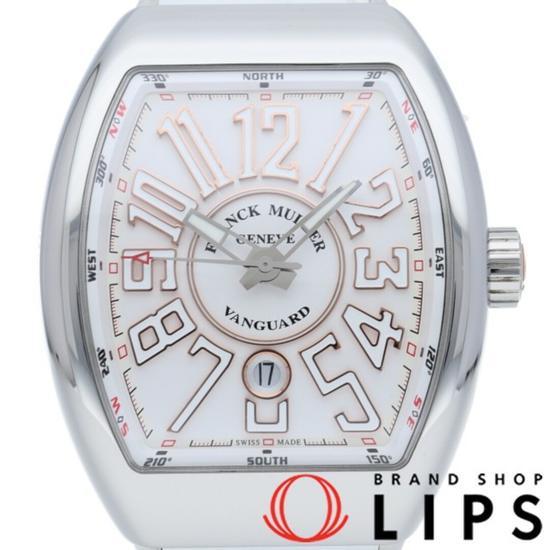 FRANCK MULLER(フランクミュラー)のフランク ミュラー ヴァンガード イタリア限定 世界限定60本 Vanguard V45SCDTSTG 箱 保証書(並行) SS/革 メンズ時計 ホワイト 仕上げ済 美品 【中古】 メンズの時計(その他)の商品写真