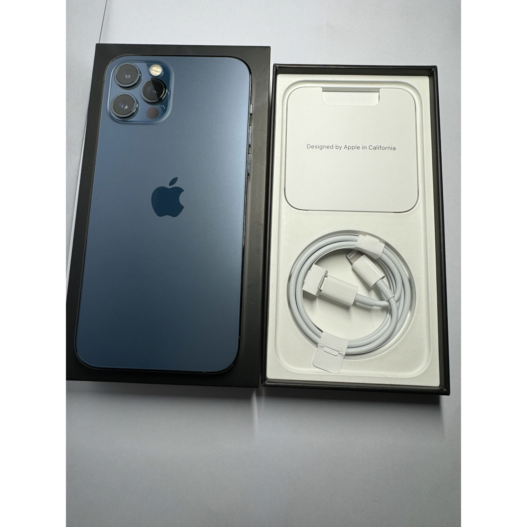 iPhone(アイフォーン)のiPhone12pro パシフィックブルー 128GB SIMフリー スマホ/家電/カメラのスマートフォン/携帯電話(スマートフォン本体)の商品写真