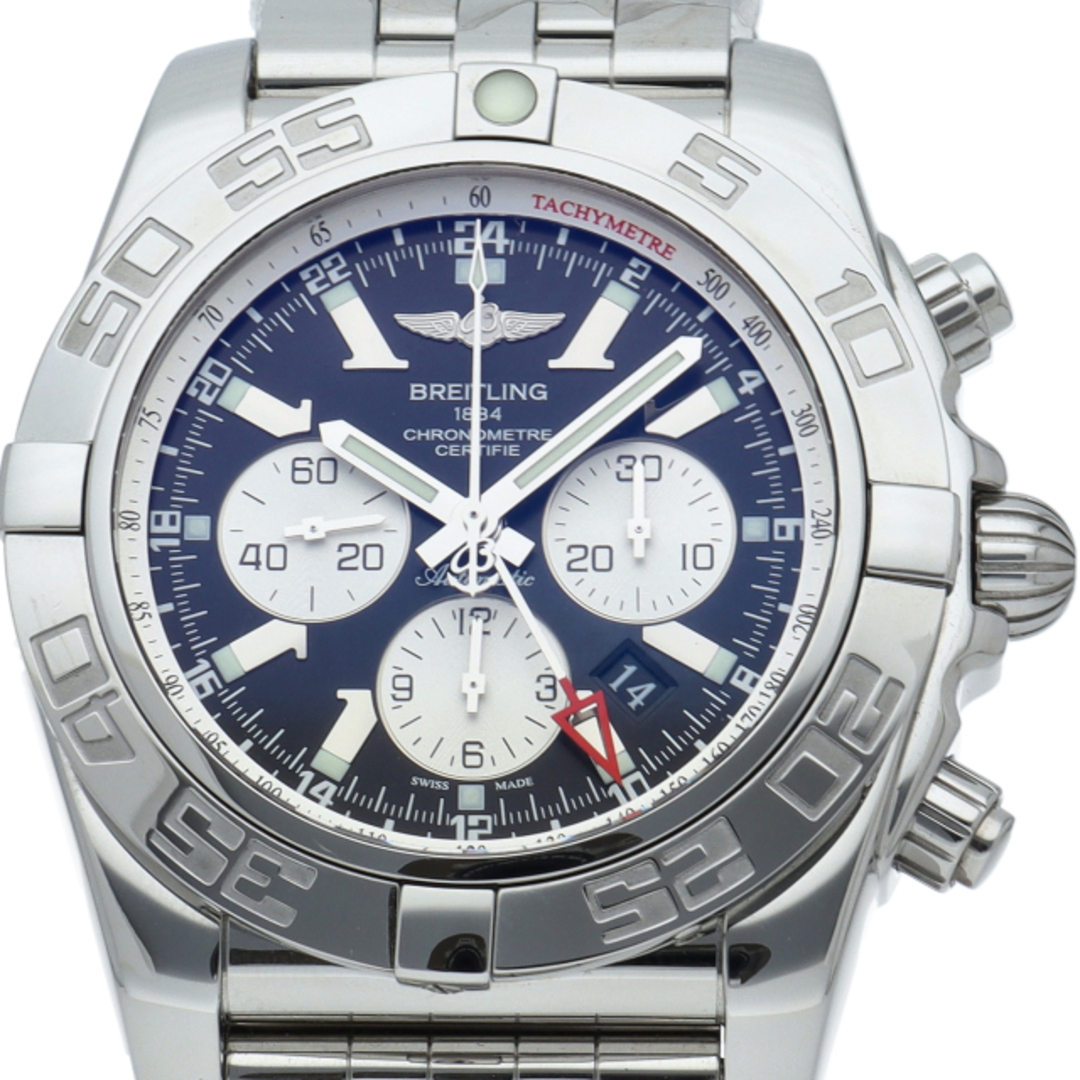 BREITLING(ブライトリング)のブライトリング クロノマット GMT Chronomat GMT AB0410(AB041012/BA69) 箱 保証書 SS メンズ時計 ブラック 仕上げ済 美品 【中古】 メンズの時計(その他)の商品写真