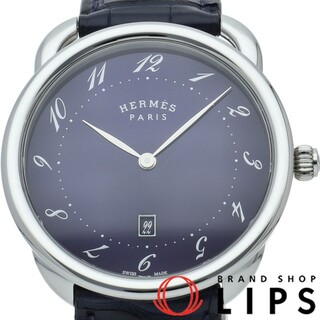 エルメス HERMES アルソー　ムーンフェイズ AR7M.510 ホワイト ステンレススチール ステンレススチール メンズ 腕時計