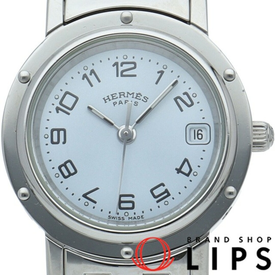 エルメス クリッパー レディース時計 Clipper Ladies CL4.210 箱 保証書 SS レディース時計 ホワイト 仕上げ済 美品