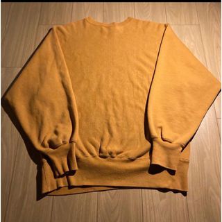 チャンピオン(Champion)のマスタード 茶色 目無し リバースウィーブ reverse weave 90s(スウェット)