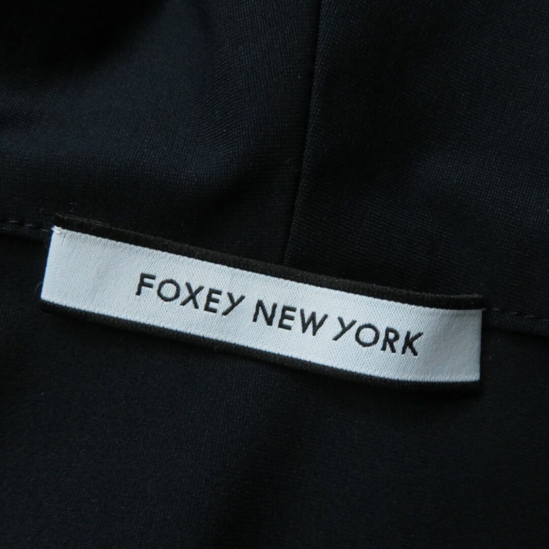 【美品】FOXEY NEW YORK ビッグジャケット ブラック ミドル丈 42