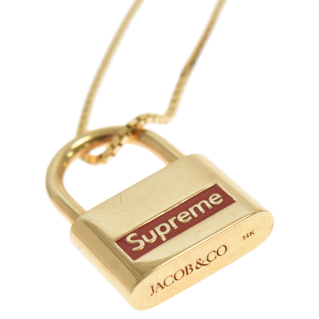 Supreme Jcob&co 14k Gold lock Pendant