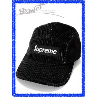 シュプリーム(Supreme)のメンズ キャップ ブラック Supreme シュプリーム 2-Tone Corduroy Camp Cap SS23 シュプリーム2トーンコーデュロイキャンプキャップ se1085r(キャップ)