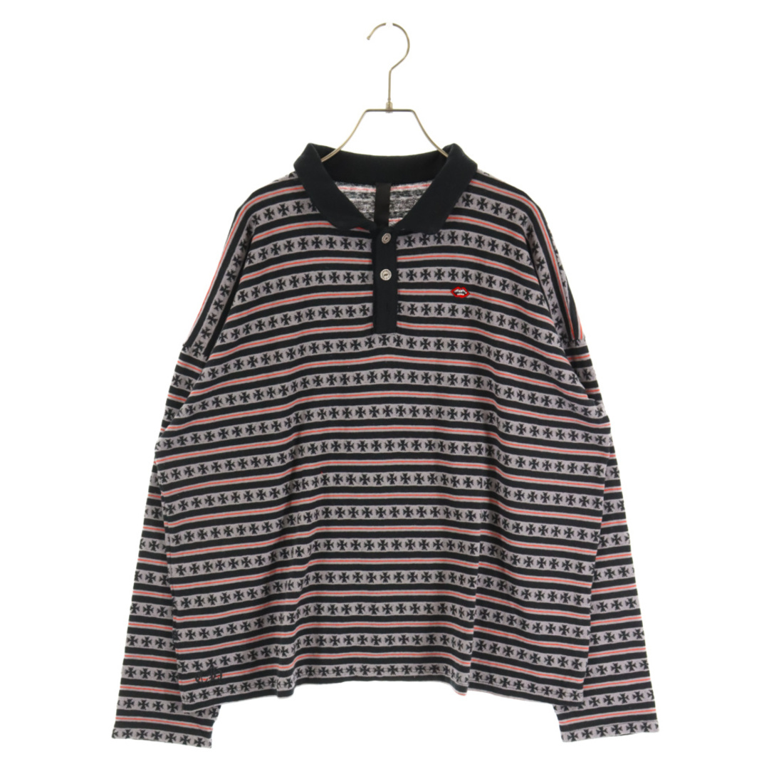 CHROME HEARTS クロムハーツ ×MATTY BOY Y Not Stripe Cross Polo