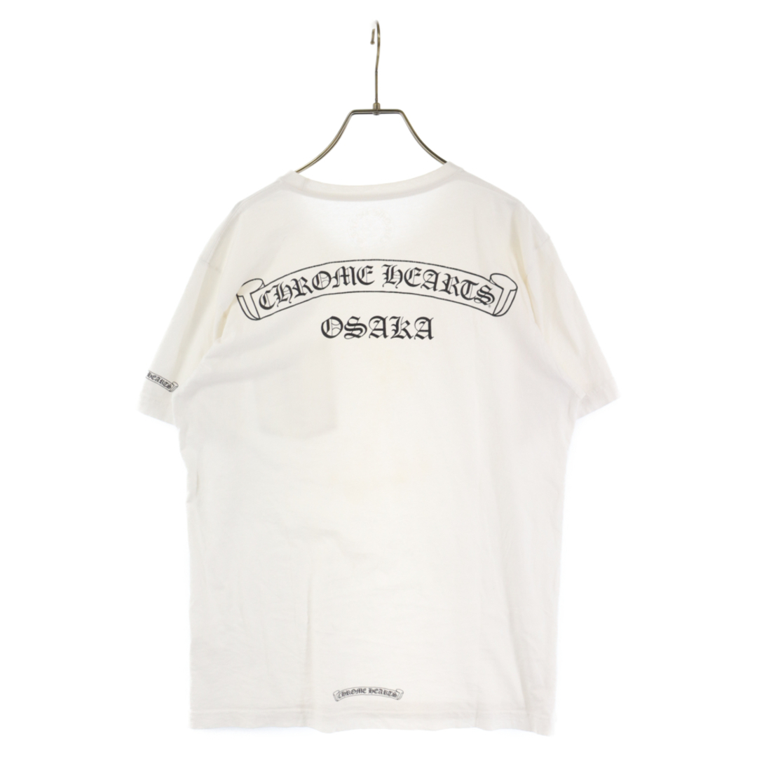 CHROME HEARTS クロムハーツ Osaka Scroll Label Logo Tee 大阪スクロールラベルロゴ半袖Tシャツ カットソー ホワイト