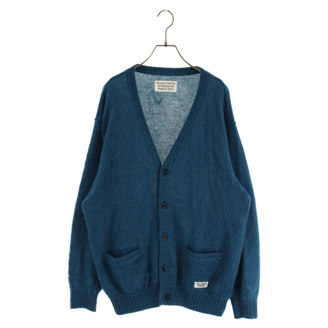 WACKO MARIA ワコマリア 22AW MOHAIR CARDIGAN モヘアカーディガン ブルー