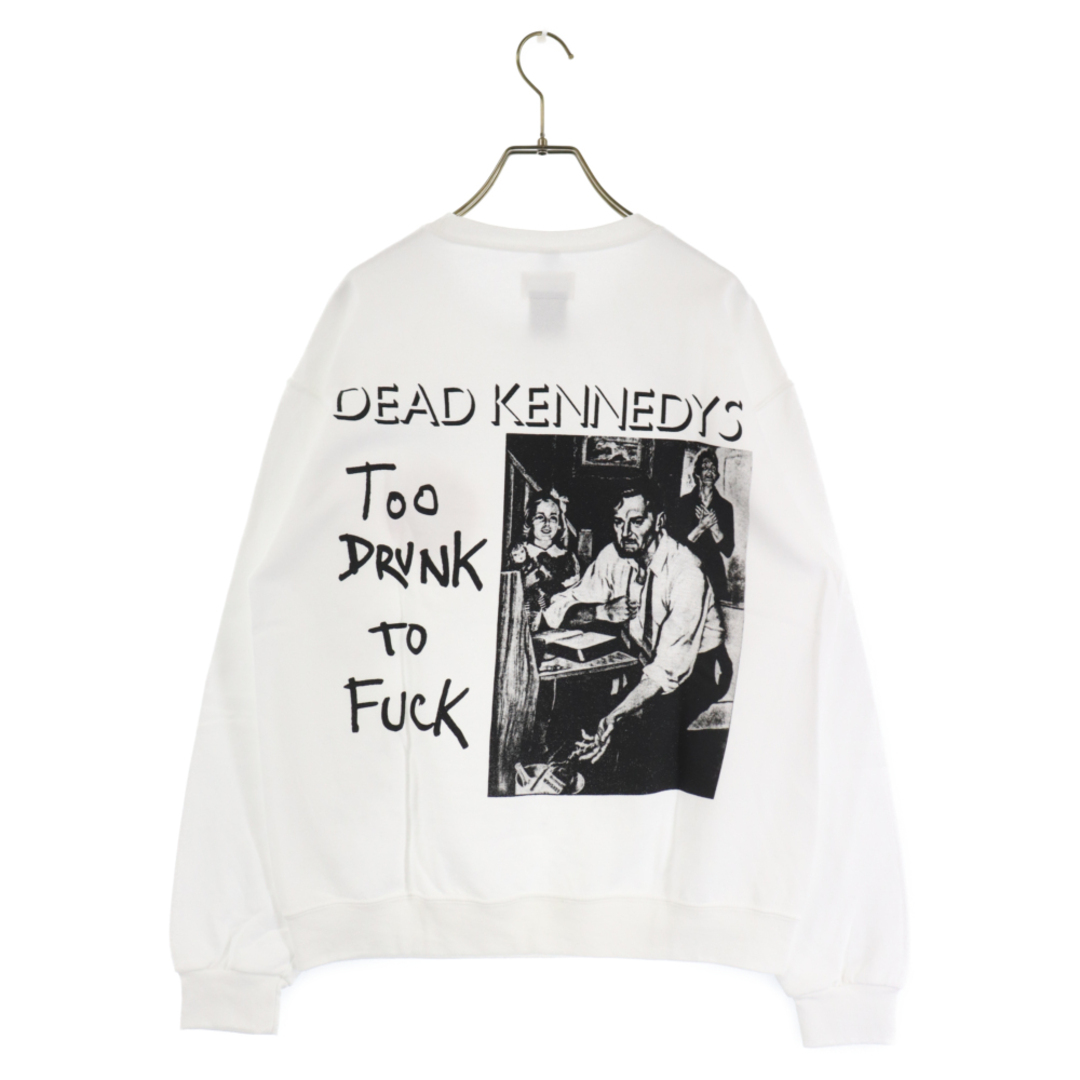 WACKO MARIA ワコマリア 23AW DEAD KENNEDYS CREWNECK SWEAT SHIRT デッドケネディーズ プルオーバー クルーネックスウェットシャツ トレーナー ホワイト