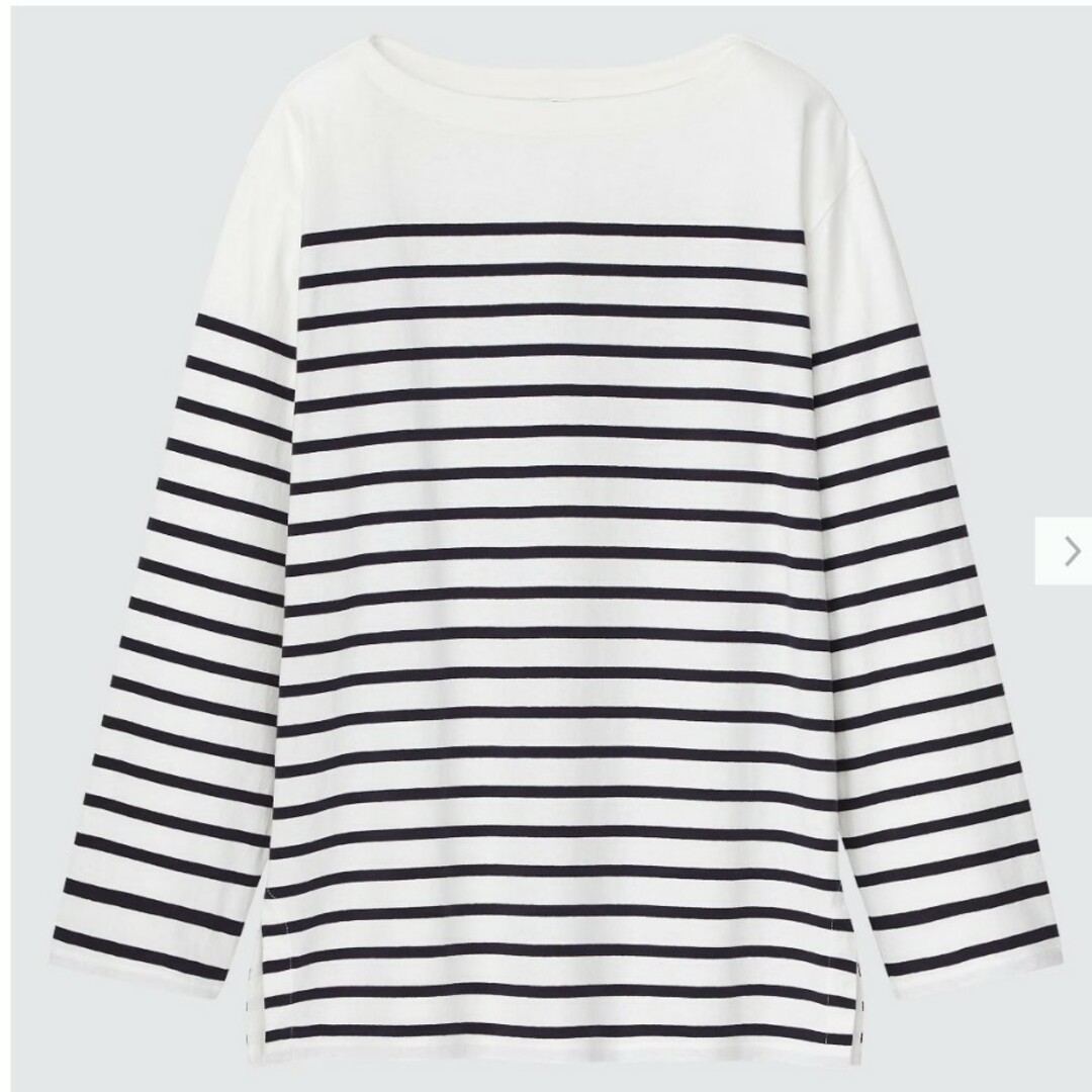 UNIQLO(ユニクロ)のユニクロ　ボーダーtシャツ レディースのトップス(Tシャツ(長袖/七分))の商品写真