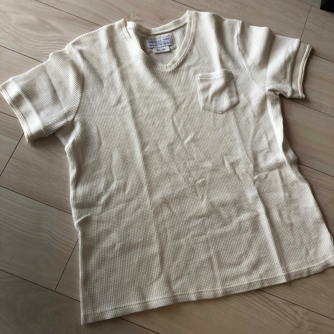 CIAOPANIC TYPY(チャオパニックティピー)のチャオパニック　メンズTシャツ　ワッフルTシャツ レディースのトップス(Tシャツ(半袖/袖なし))の商品写真
