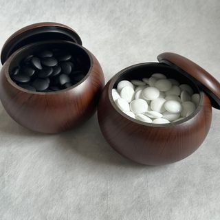 【未使用】囲碁　碁石　 碁笥　初心者向け　黒石　白石(囲碁/将棋)