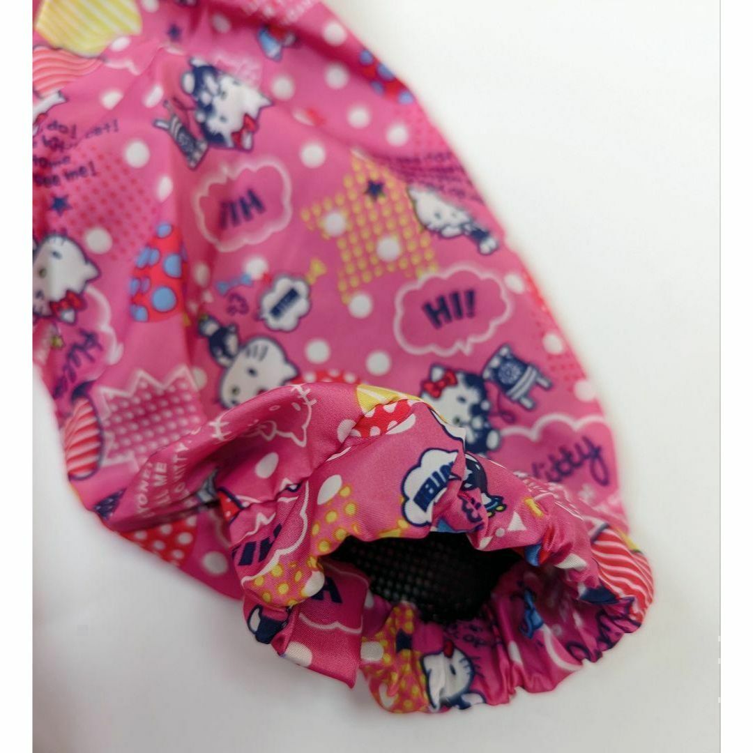 キティ ウインドブレーカー 90 ピンク サンリオ ジップアップ フード付き キッズ/ベビー/マタニティのキッズ服女の子用(90cm~)(ジャケット/上着)の商品写真